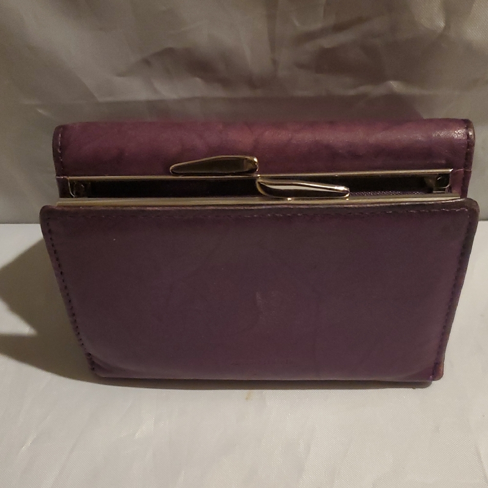 Genuine Leather Burgundy Women's Wallet